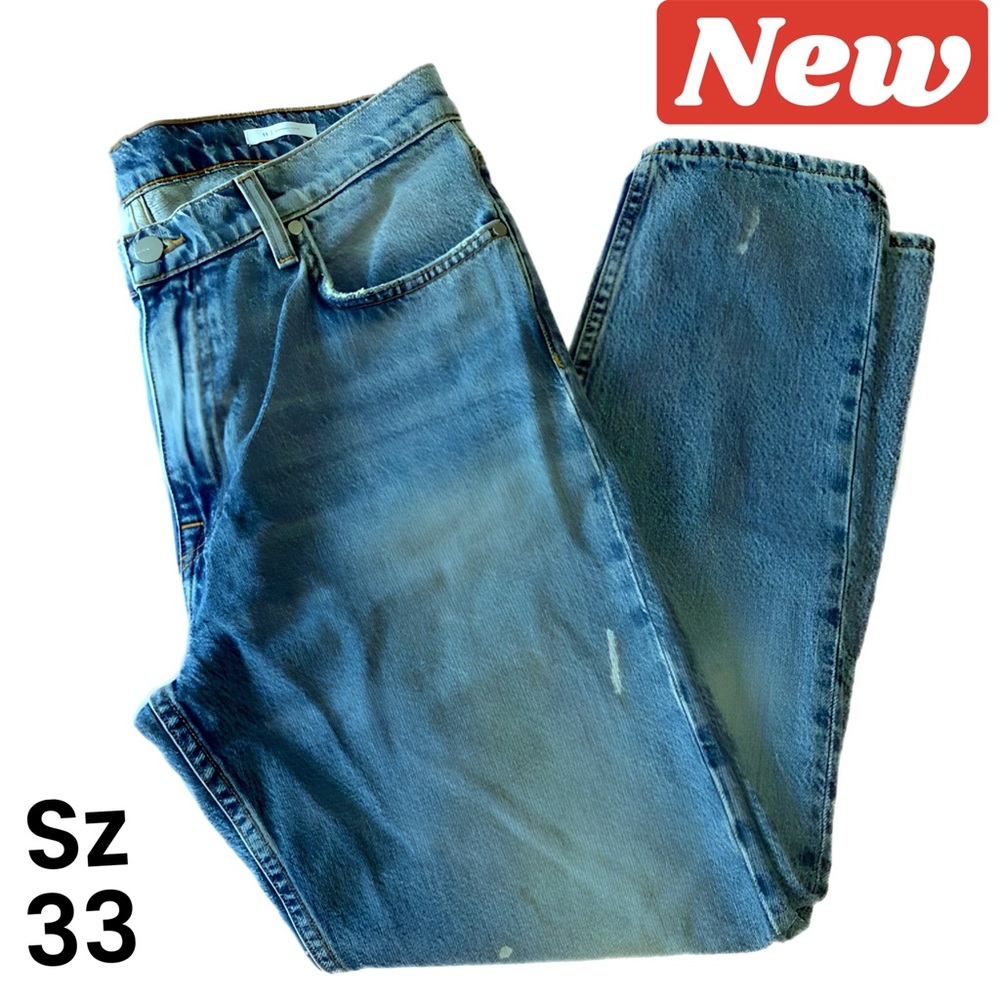 🛑CLEARANCE‼️ 🆕 Baldwin modern taper vintage destroyed jeans size 33